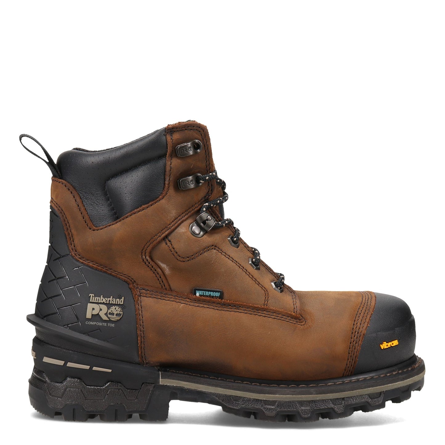 Peltz Shoes  Men's Timberland Pro Boondock HD Composite Toe Work Boot BROWN TB0A29RK214