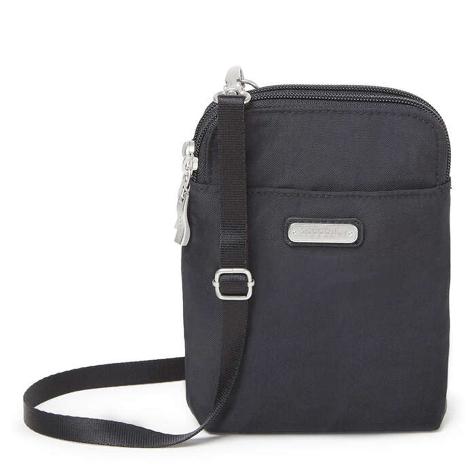 Peltz Shoes  Baggilini Take Two Rfid Bryant Crossbody BLACK TBR401-BLACK