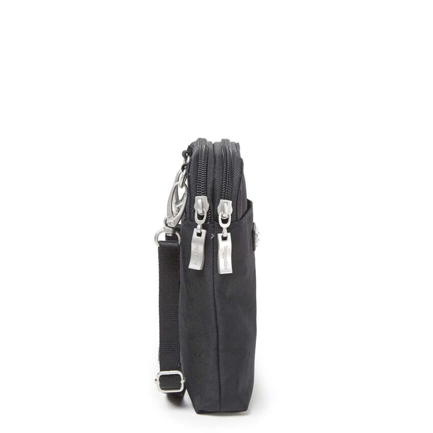 Peltz Shoes  Baggilini Take Two Rfid Bryant Crossbody BLACK TBR401-BLACK