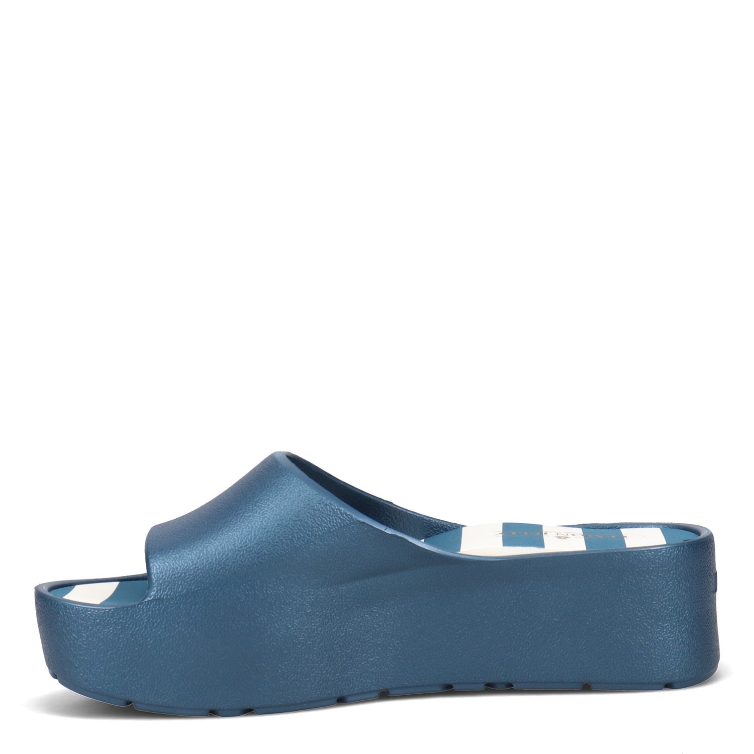 Peltz Shoes  Women's Lemon Jelly Teela Slide BLUE TEELA02-BLUE ME