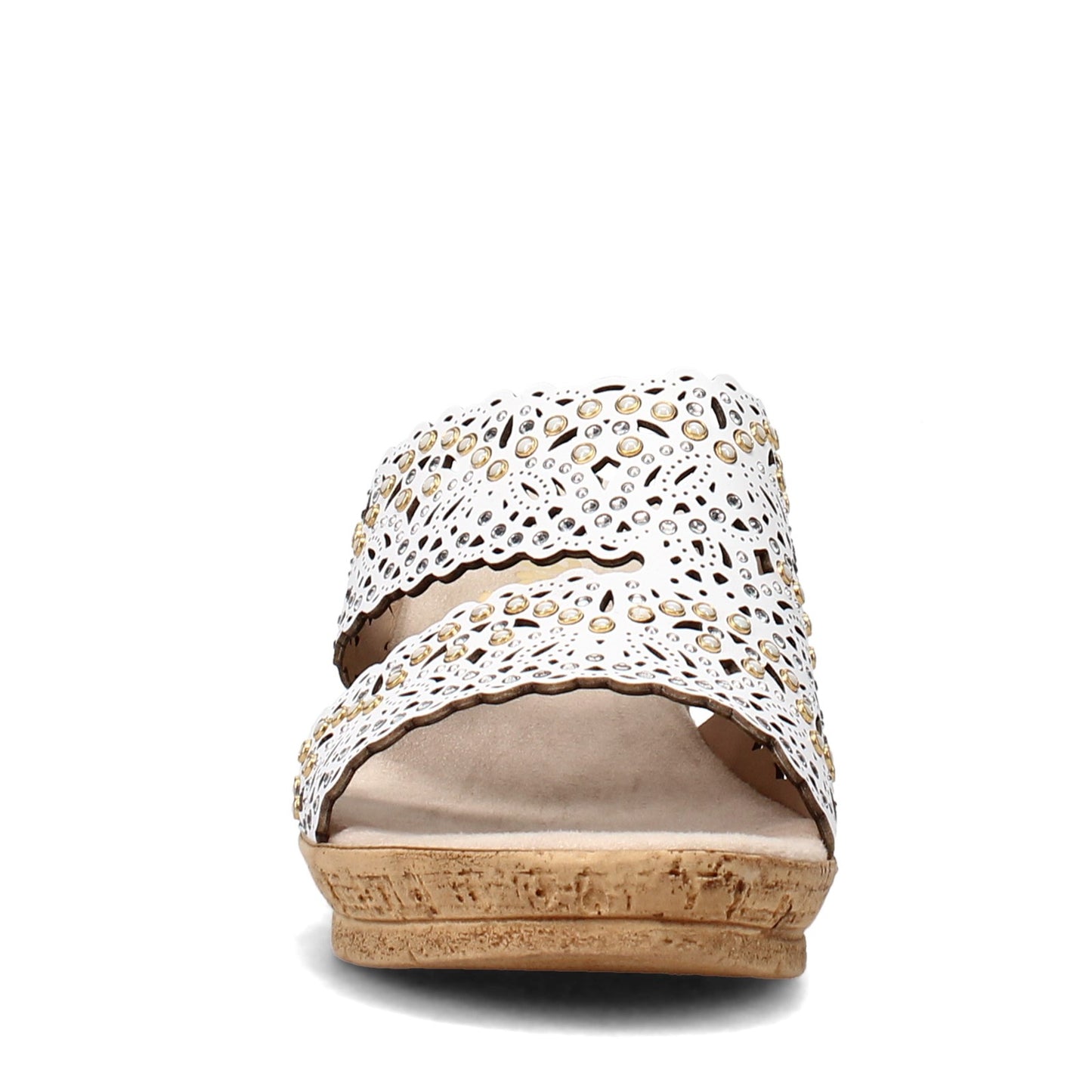 Peltz Shoes  Women's Onex Theresa Sandal WHITE THERESA-WHITE
