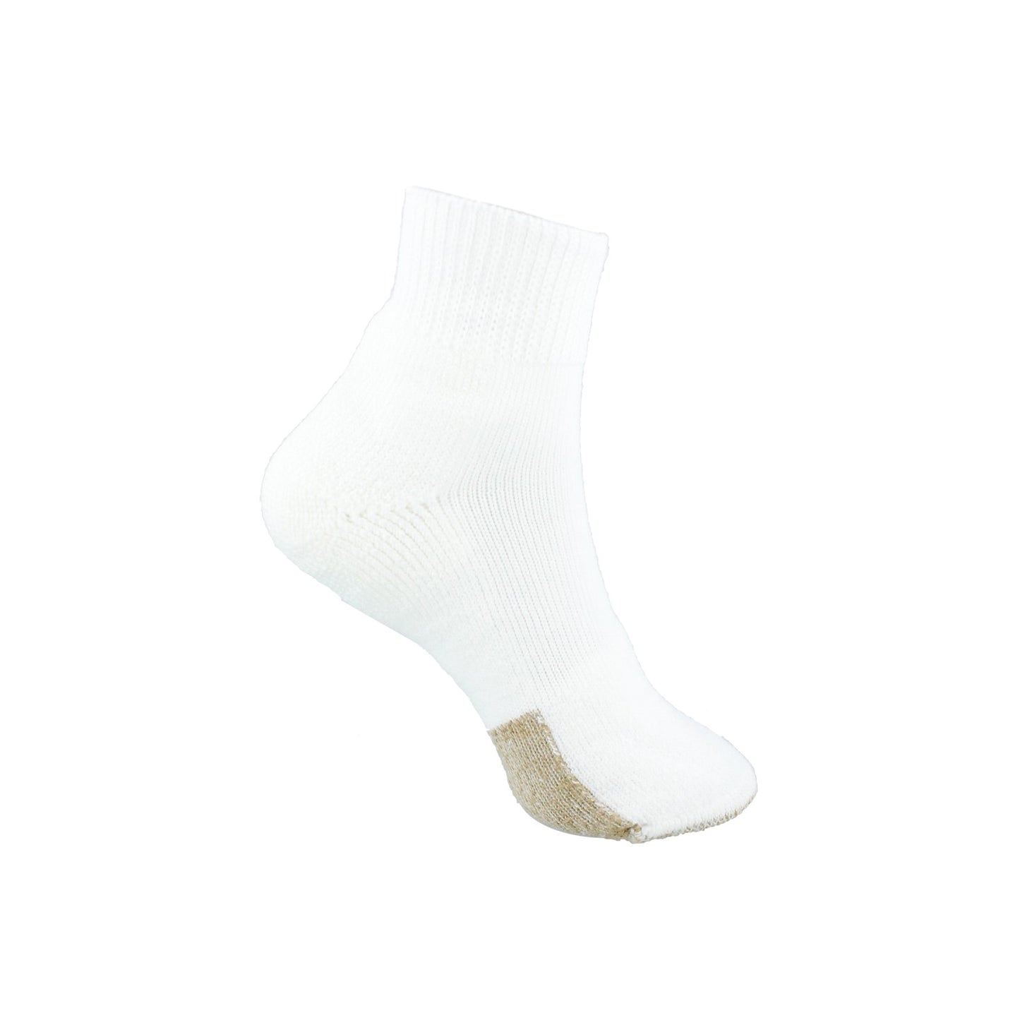 Peltz Shoes  Unisex Thorlo TMX Tennis Socks - Large - 1 Pack White TMX-13 004