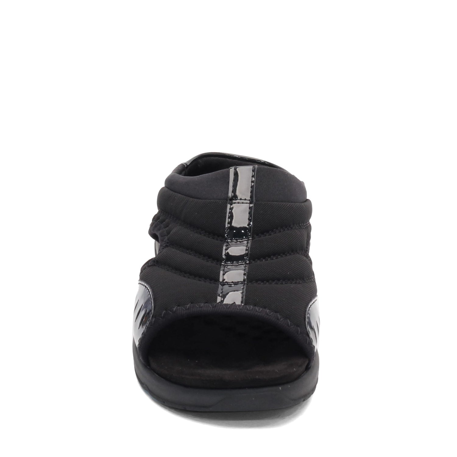 Peltz Shoes  Women's Easy Spirit Traciee2 Sandal BLACK / PATENT TRACIEE2-BLK03