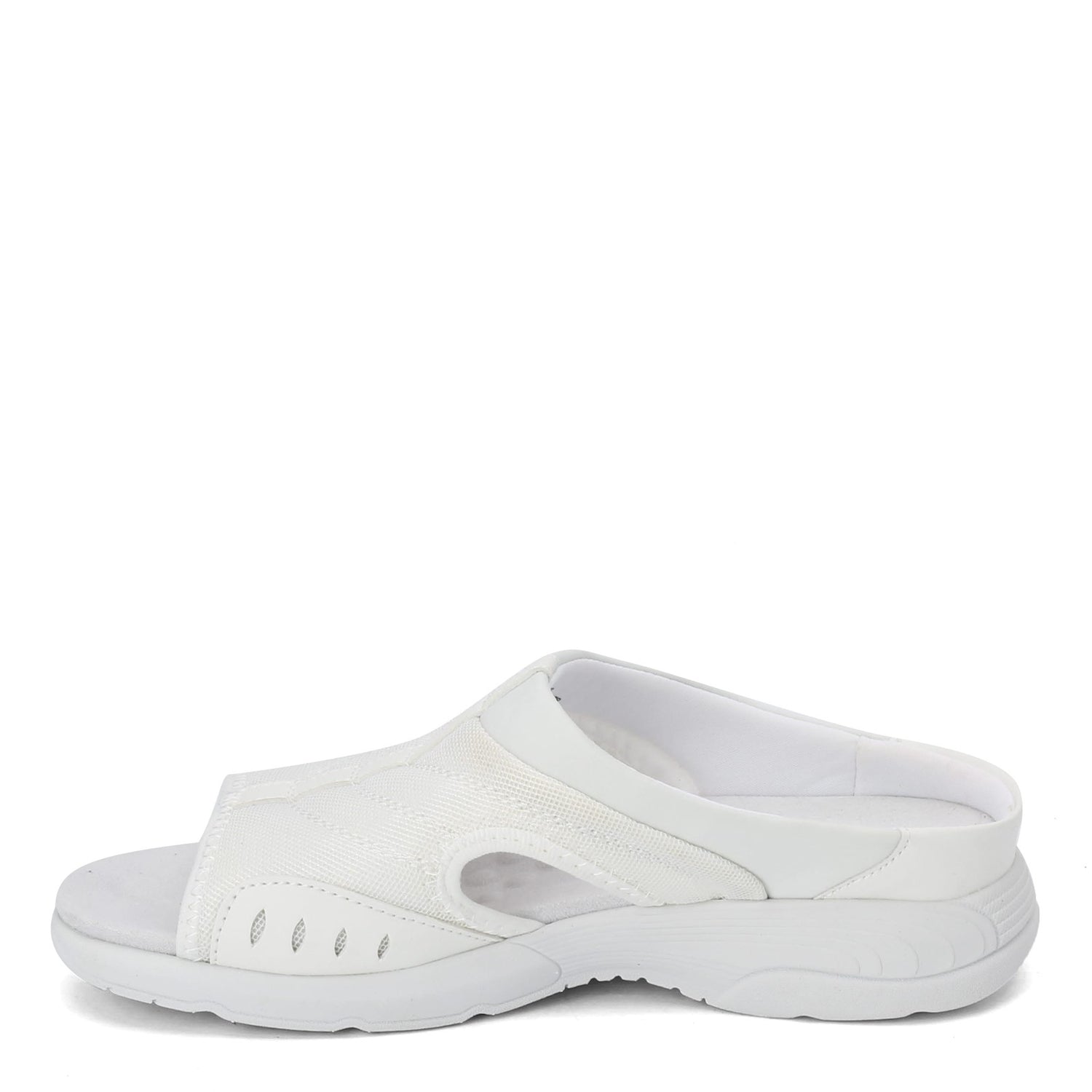 Peltz Shoes  Women's Easy Spirit Traciee 2 Slide WHITE TRACIEE2 WHITE