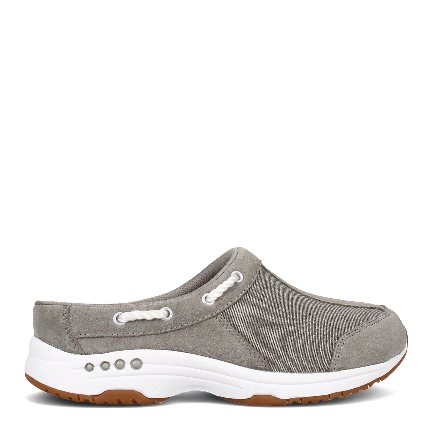Peltz Shoes  Women's Easy Spirit Travelport Clog GREY TRAVPORT23-060