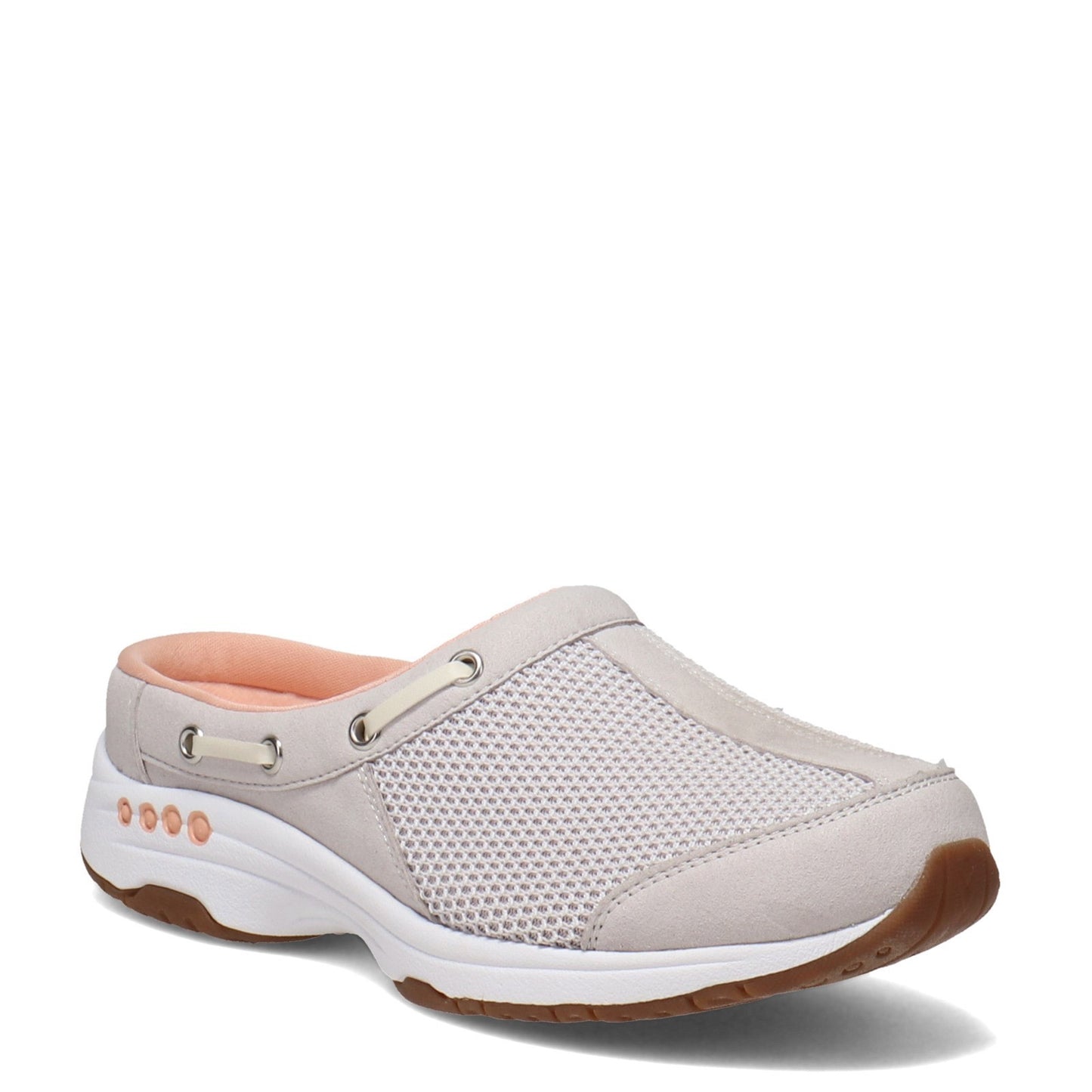 Peltz Shoes  Women's Easy Spirit Travelport Clog GREY LIGHT TRAVPORT79-050