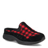 Peltz Shoes  Women's Easy Spirit Traveltime Classic Clog RED PLAID TRAVTIME498-001