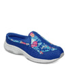 Peltz Shoes  Women's Easy Spirit Traveltime Clog BLUE FLORAL TRAVTIME500-420