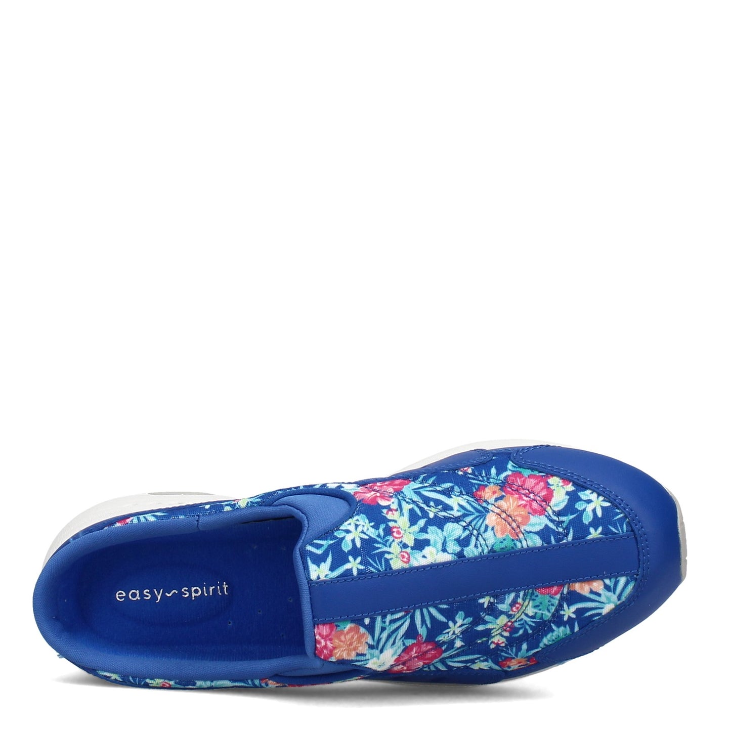 Peltz Shoes  Women's Easy Spirit Traveltime Clog BLUE FLORAL TRAVTIME500-420