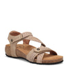 Peltz Shoes  Women's Taos Trulie Sandal Stone TRU-16406 STONE
