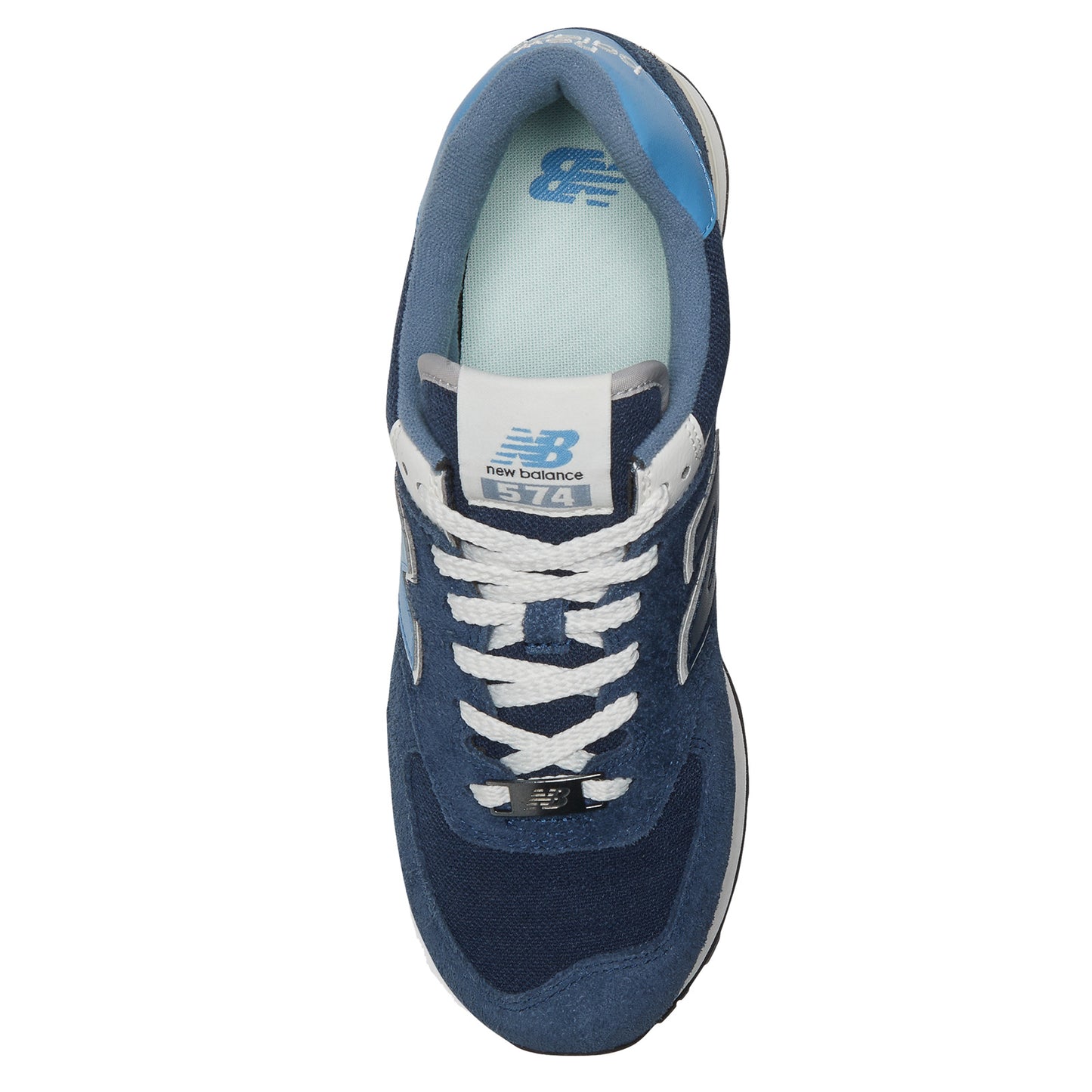 Peltz Shoes  Unisex New Balance 574v2 Sneaker NAVY/LIGHT BLUE U574EZ2