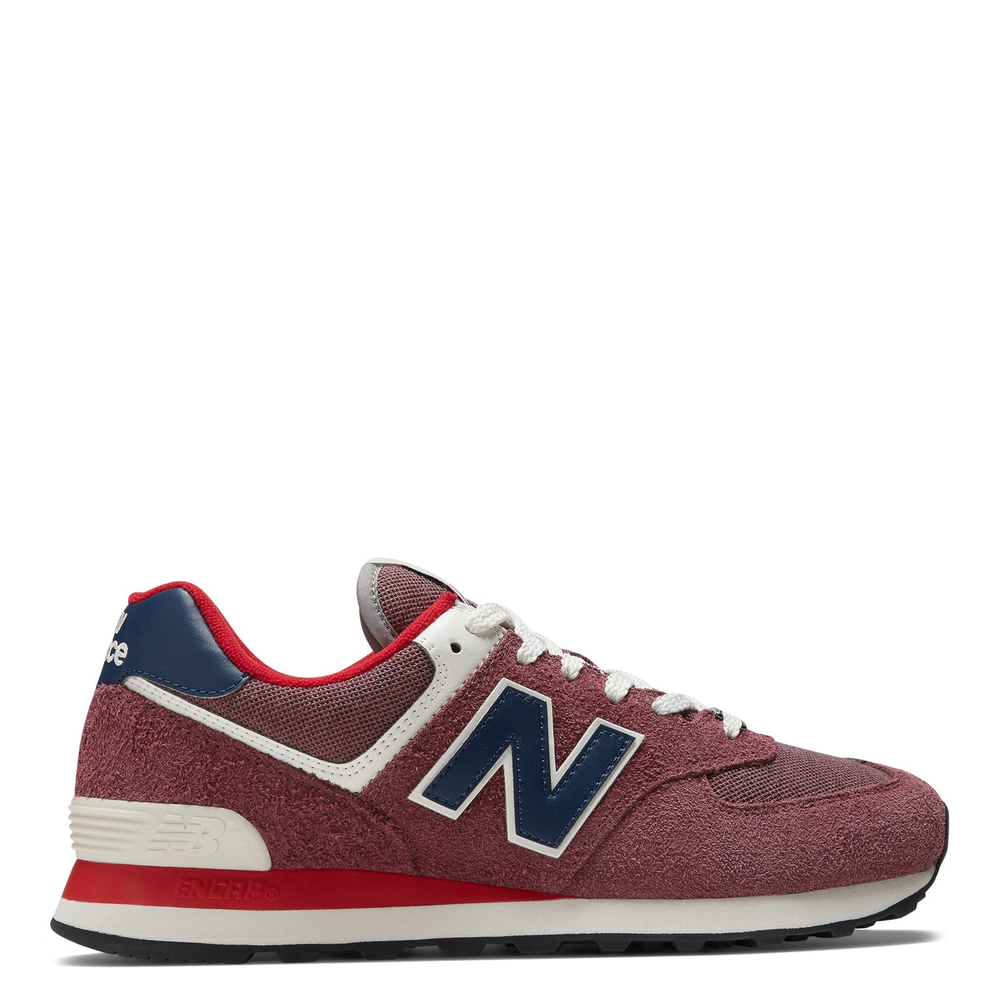 Peltz Shoes  Unisex New Balance 574v2 Sneaker RED/NAVY U574RX2