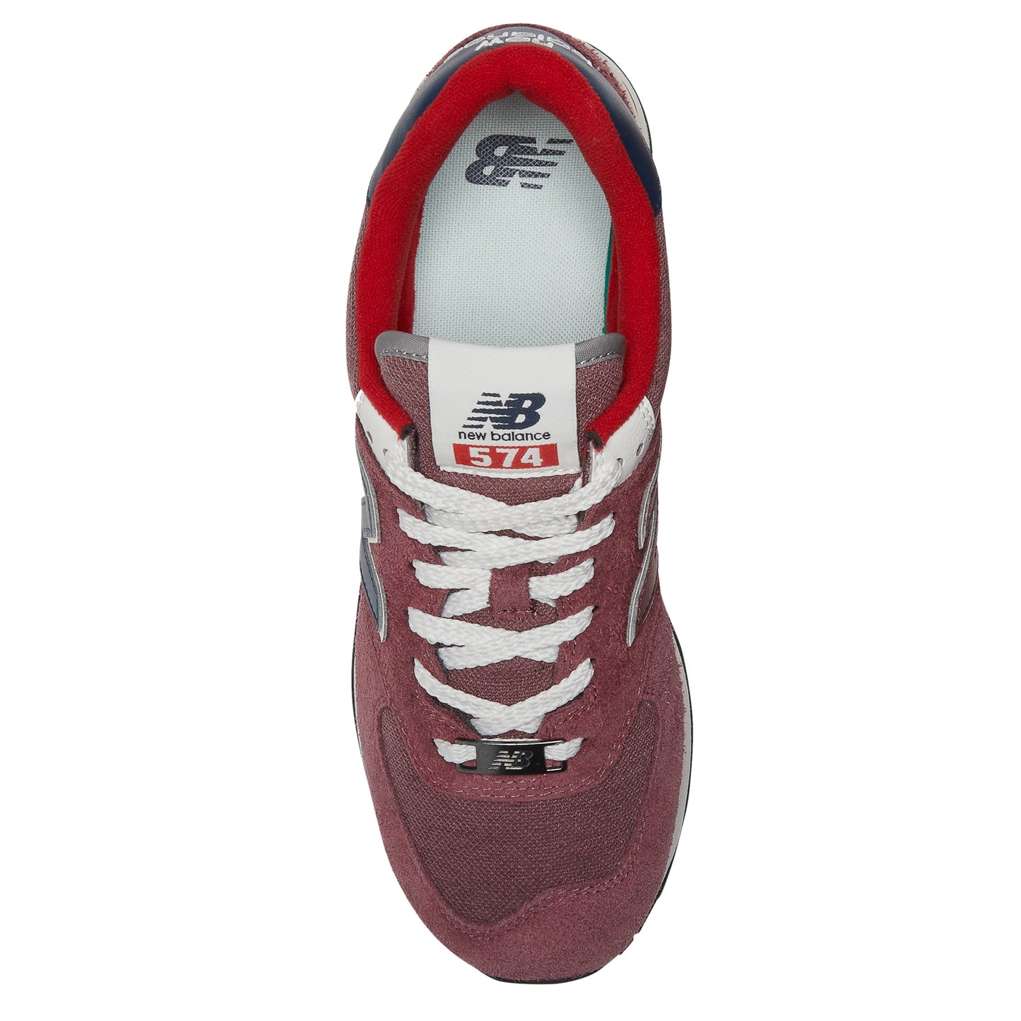 Peltz Shoes  Unisex New Balance 574v2 Sneaker RED/NAVY U574RX2