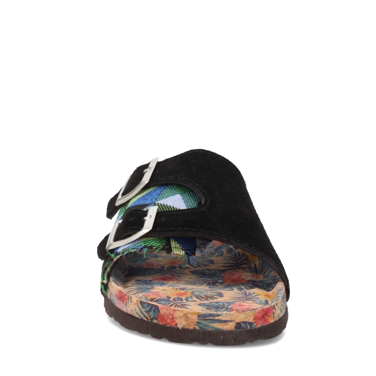 Peltz Shoes  Women's MUK LUKS Terra Turf Valerie Sandal BLACK VALERIE-BLACK
