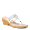 Peltz Shoes  Women's Onex Valorie Sandal WHITE VALORIE-WHITE