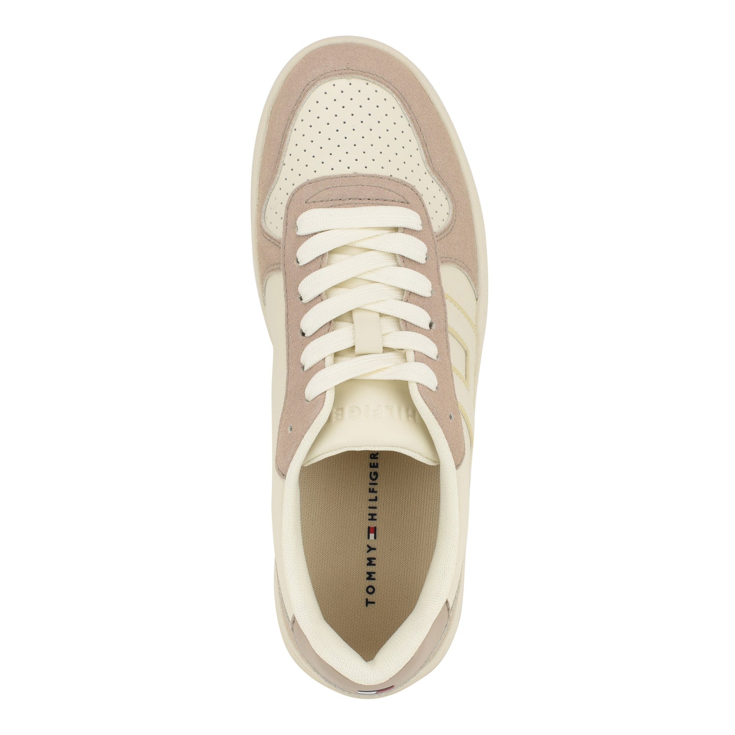 Peltz Shoes  Women's Tommy Hilfiger Veniz Sneaker TAUPE VENIZ-TAU01