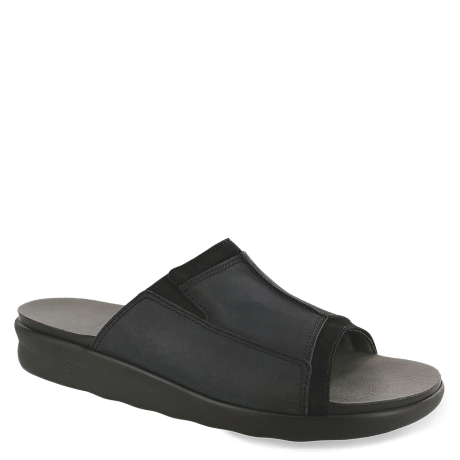 Peltz Shoes  Men's SAS Voyage Sandal NERO VOYAGE NERO