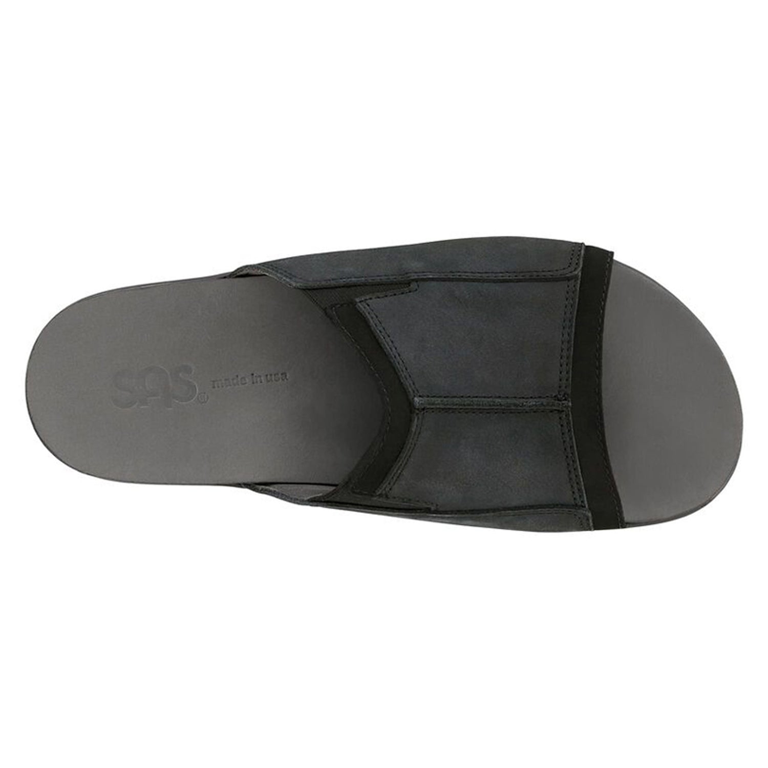Peltz Shoes  Men's SAS Voyage Sandal NERO VOYAGE NERO