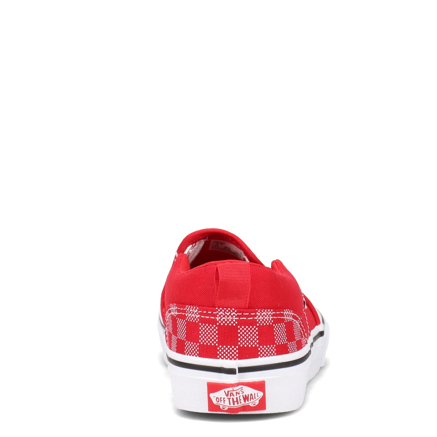 Peltz Shoes  Boy's Vans Asher Sneaker - Little Kid & Big Kid RED WHITE VN0A45JR3RU