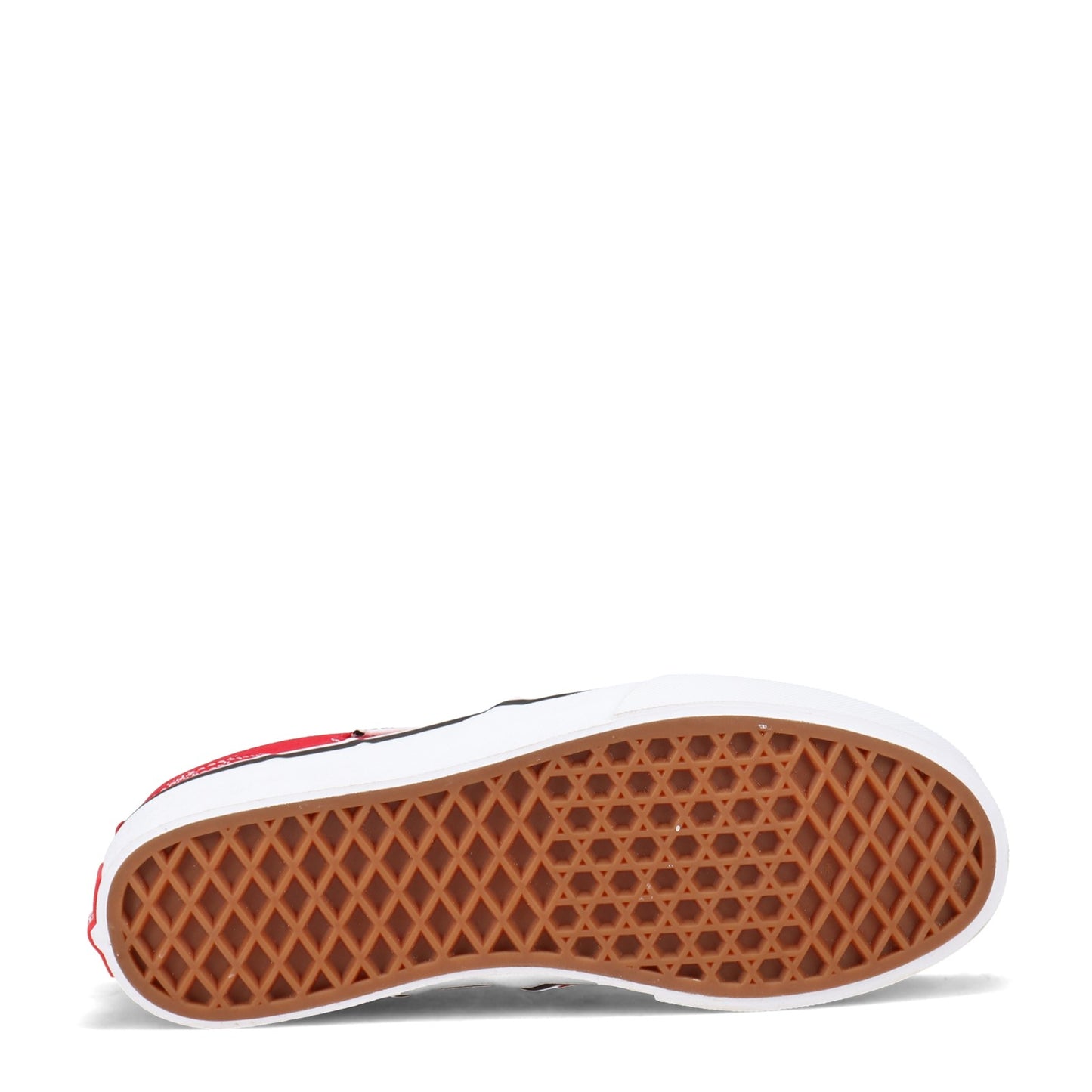 Peltz Shoes  Boy's Vans Asher Sneaker - Little Kid & Big Kid RED WHITE VN0A45JR3RU