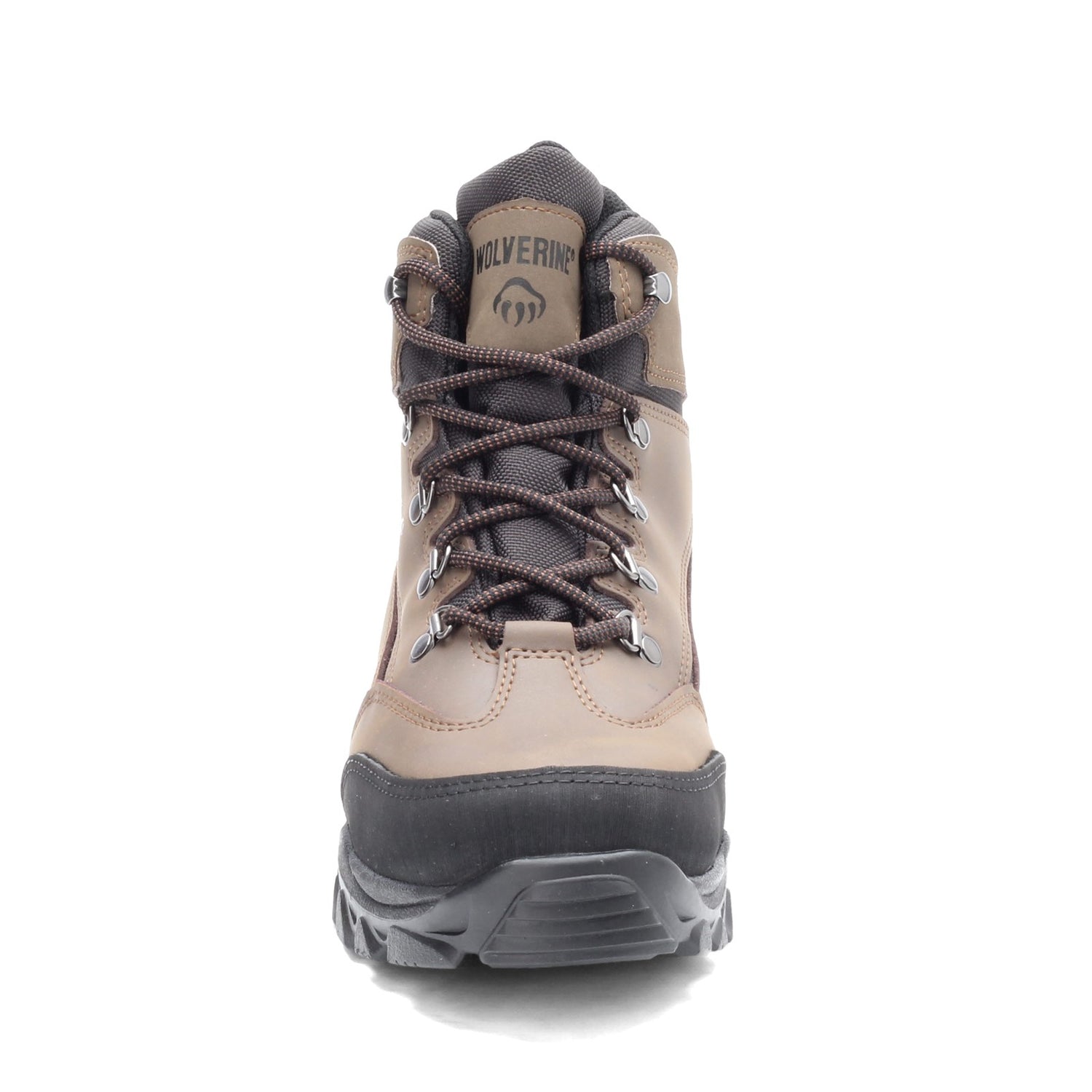 Peltz Shoes  Men's Wolverine Boots Spencer Waterproof Hiking Boot BROWN BLACK W05103