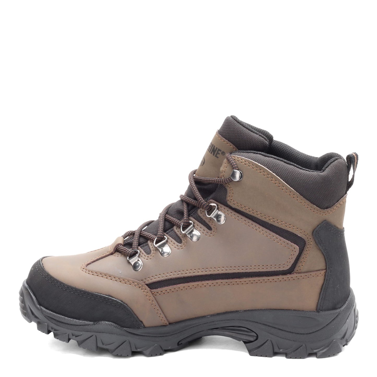 Peltz Shoes  Men's Wolverine Boots Spencer Waterproof Hiking Boot BROWN BLACK W05103