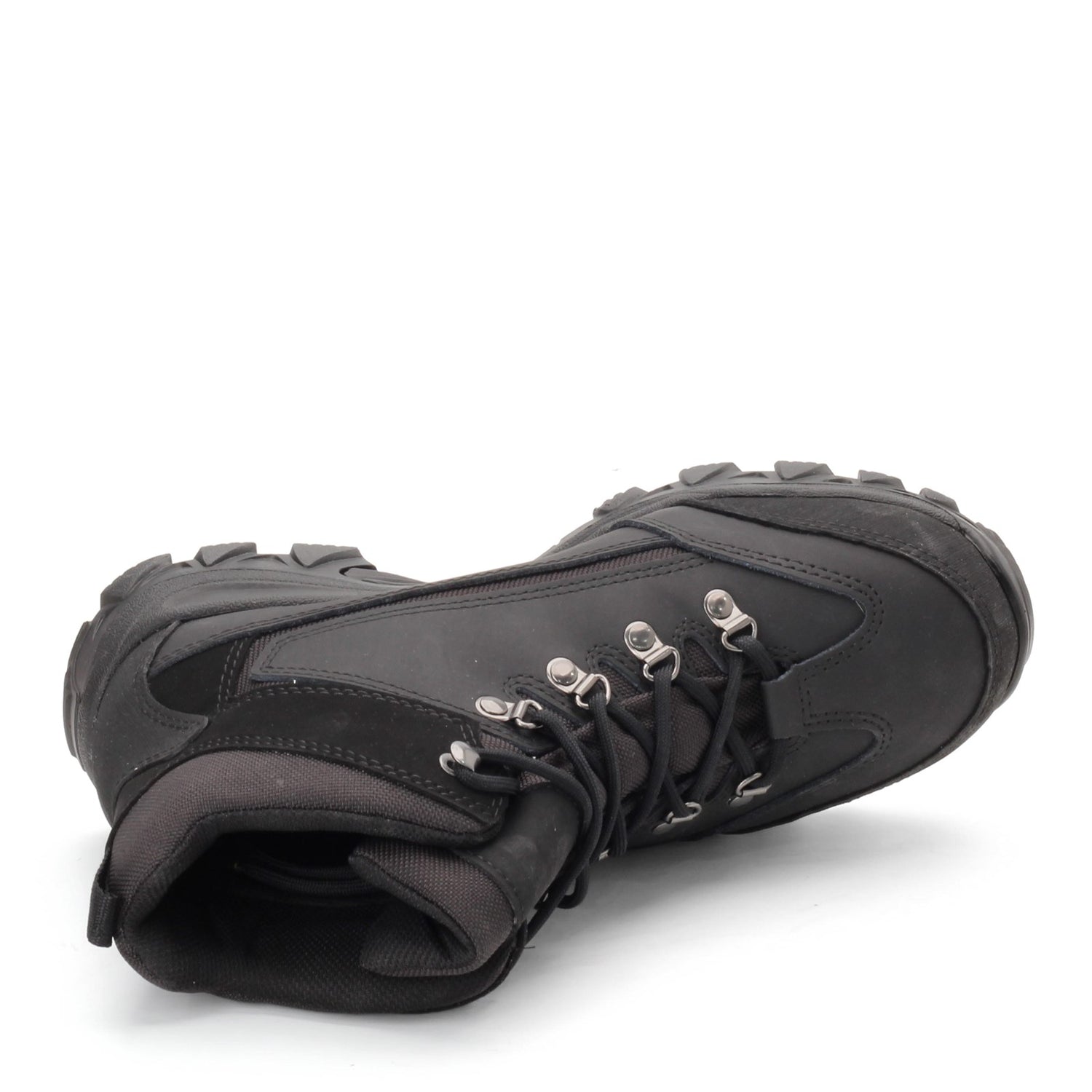 Peltz Shoes  Men's Wolverine Boots Spencer Waterproof Hiking Boot BLACK W05126