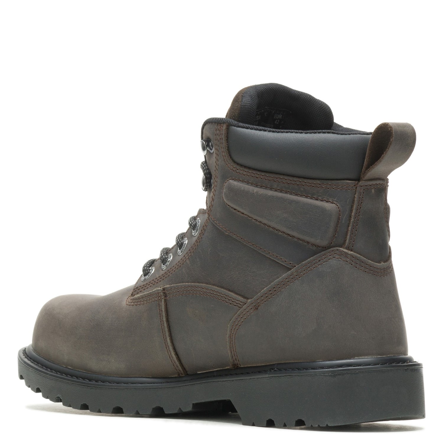 Peltz Shoes  Men's Wolverine Boots Floorhand 6 inch Waterproof Steel Toe Work Boot GRAY W080070