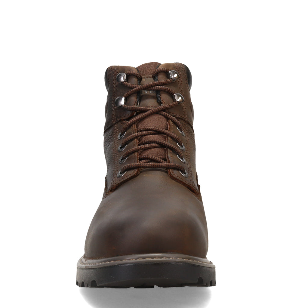 Men's Wolverine Boots Floorhand 6 inch Waterproof Work Boots DARK BROWN W10643