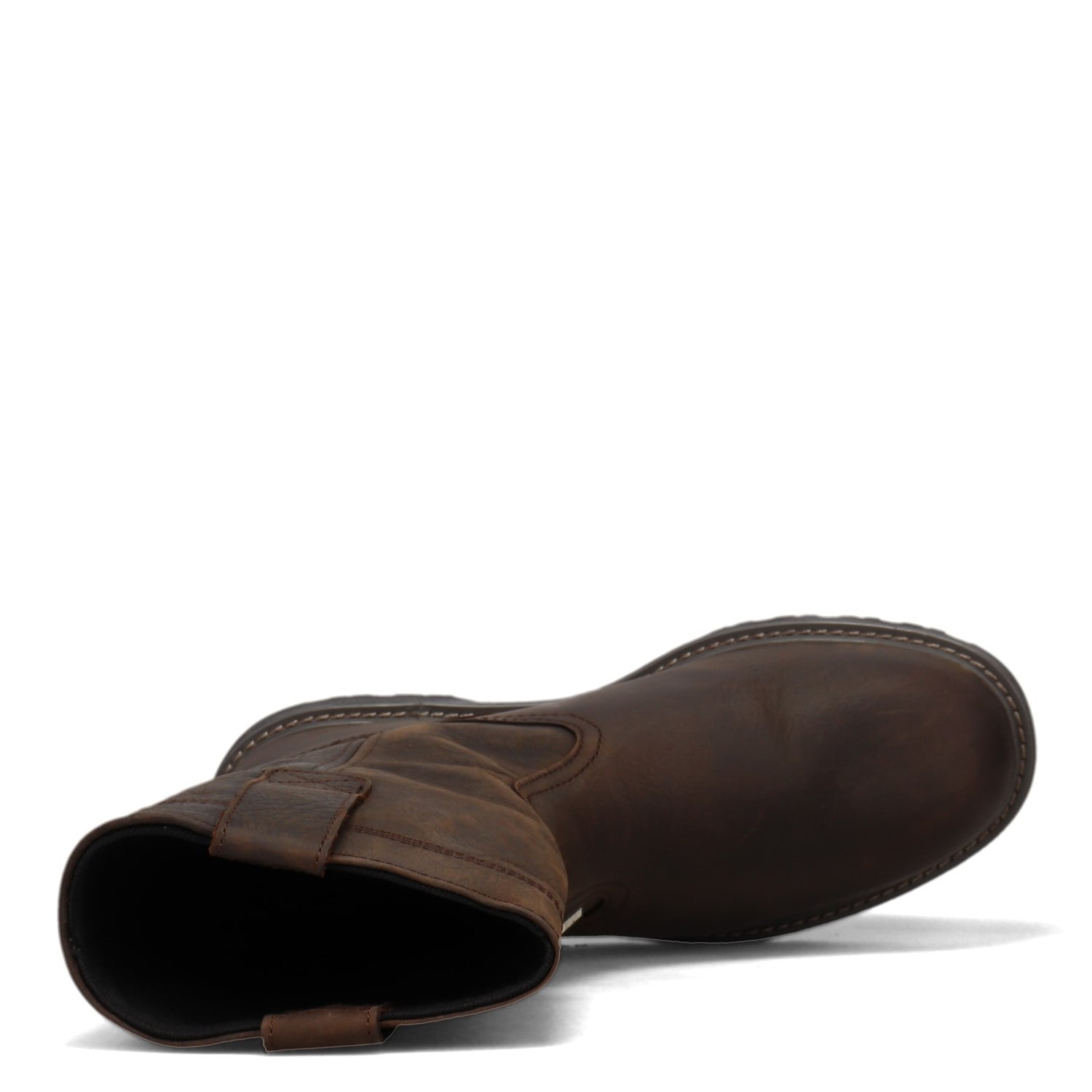 Peltz Shoes  Men's Wolverine Boots Floorhand Wellington 10in Soft Toe Work Boot DARK BROWN W10682