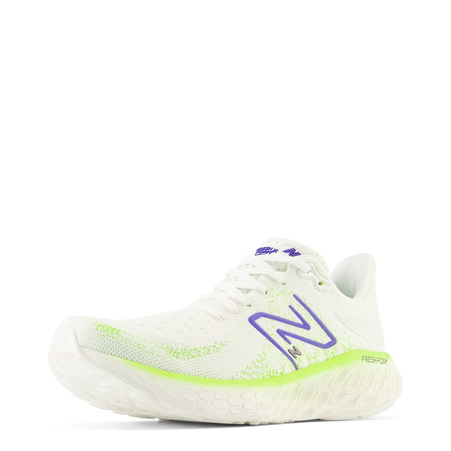 Peltz Shoes  Women's New Balance 1080v12 Fresh Foam X Running Shoe Sea Salt / Indigo W108012D