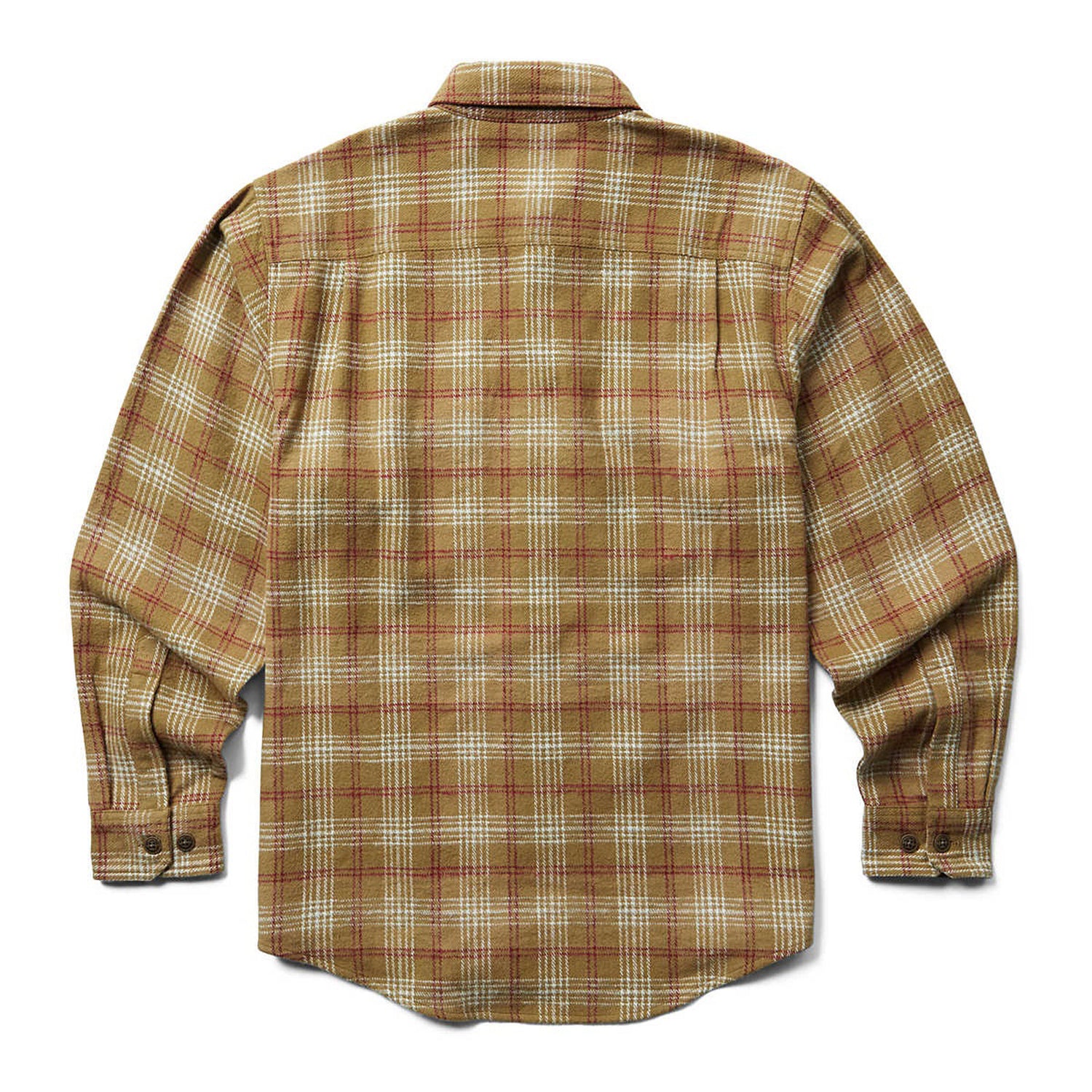Peltz Shoes  Men's Wolverine Glacier Heavyweight Flannel Shirt Coyote Plaid W1205850-223