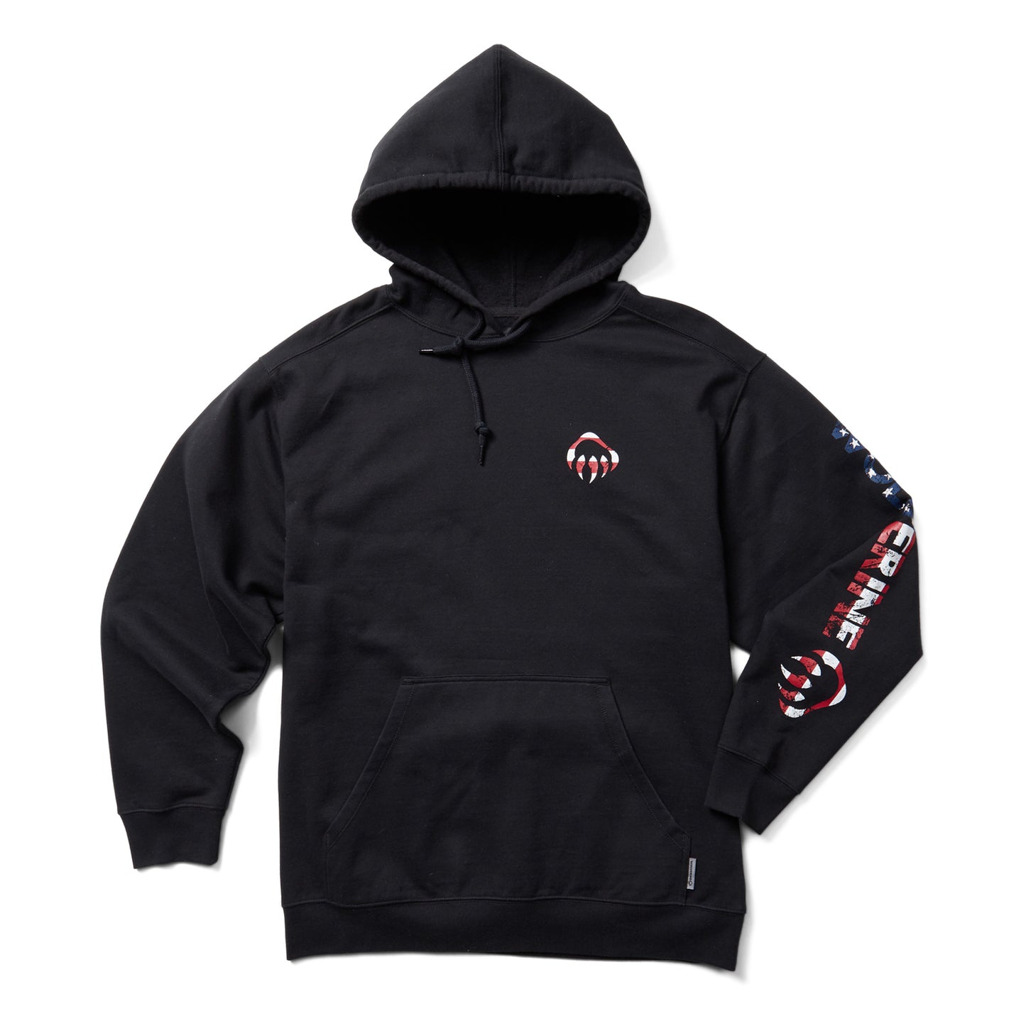 Peltz Shoes  Men's Wolverine Americana Hoodie BLACK AMERICANA W1207760-003