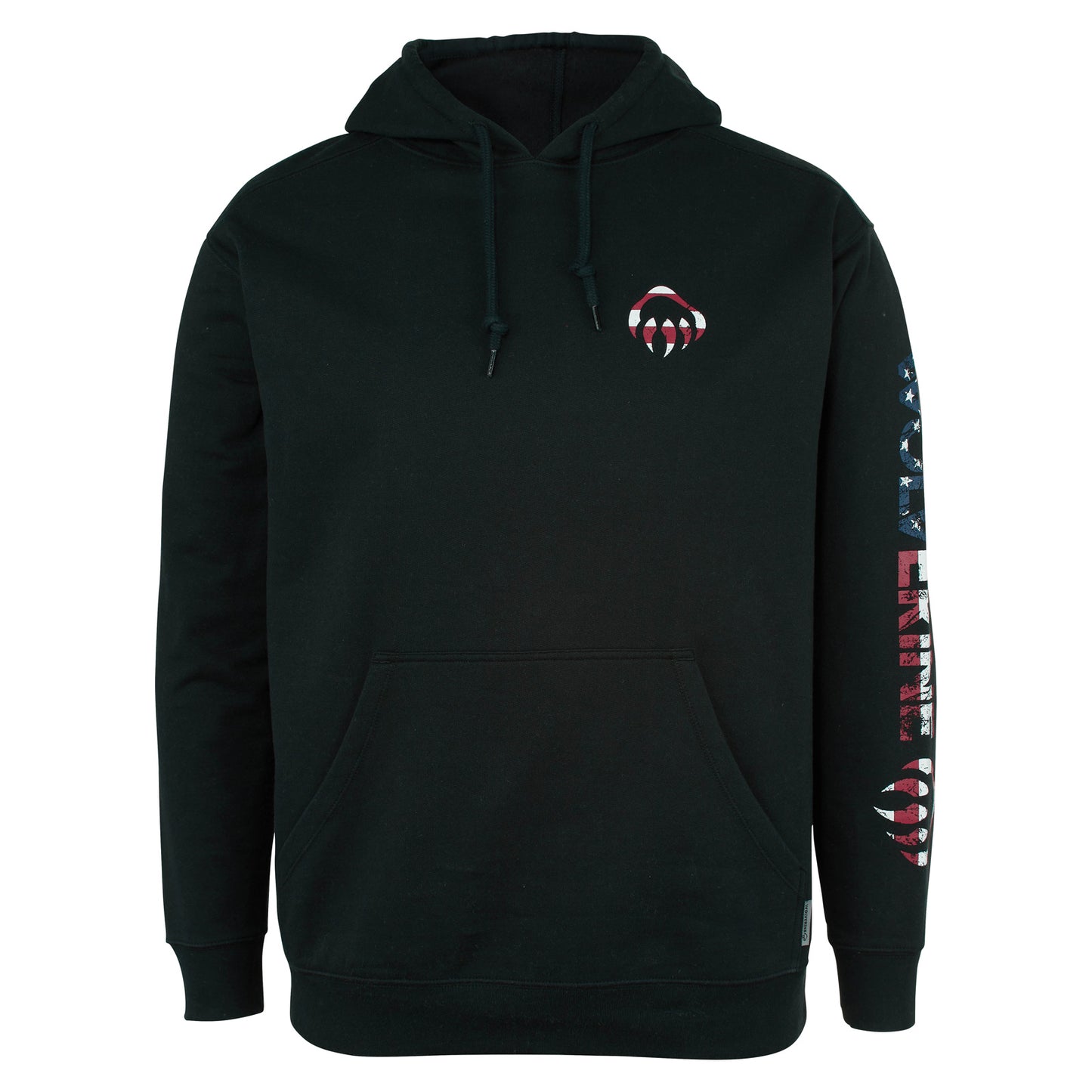 Peltz Shoes  Men's Wolverine Americana Hoodie BLACK AMERICANA W1207760-003
