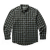 Peltz Shoes  Men's Wolverine Glacier Midweight Flannel Shirtweight Flannel Shirt ONYX W1208660-031