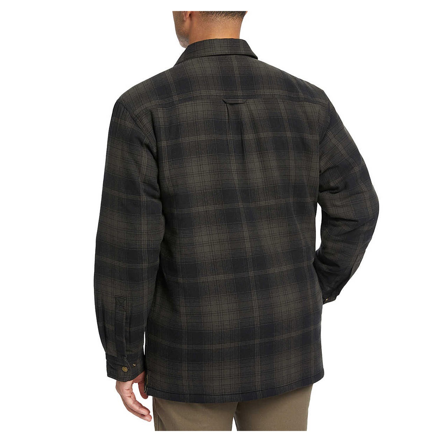 Peltz Shoes  Men's Wolverine Hastings Sherpa Lined Shirt Jac Shadow Gray W1211550-051