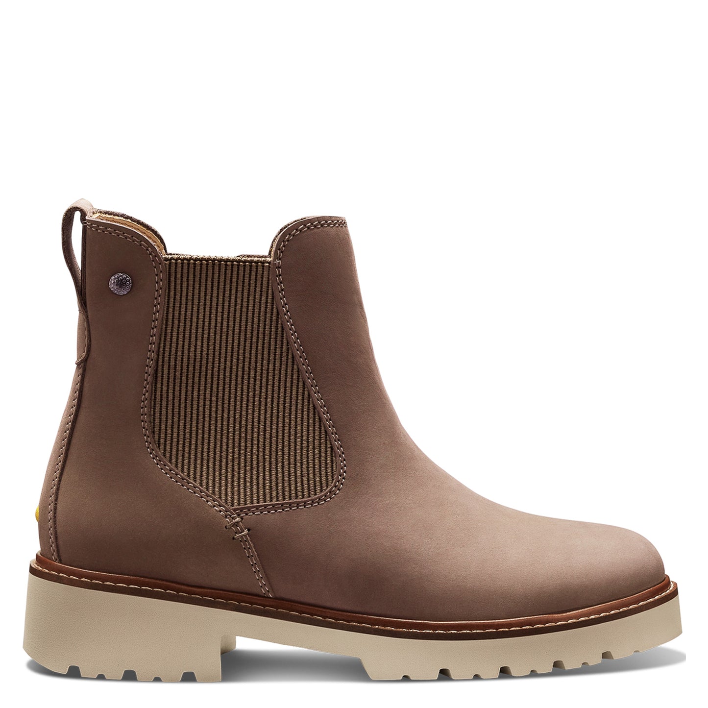 Peltz Shoes  Women’s Samuel Hubbard Van Ness Boot Taupe Nubuck W1500-029
