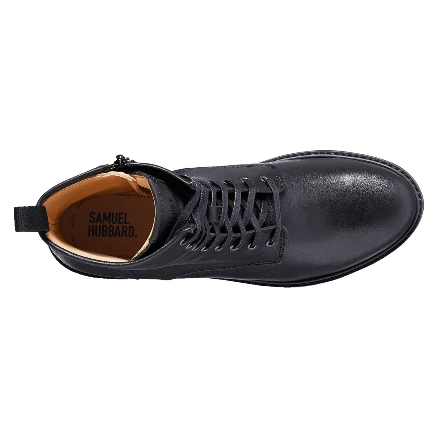 Peltz Shoes  Women’s Samuel Hubbard Lombard Boot Black Leather W1505-048