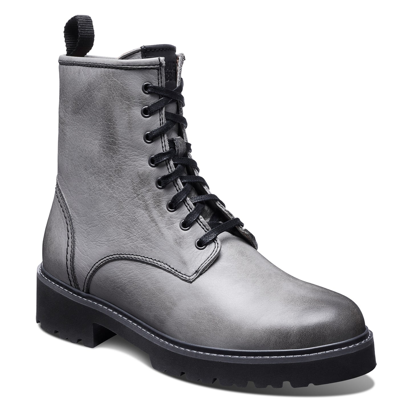Peltz Shoes  Women’s Samuel Hubbard Lombard Boot Gray Leather W1505-087