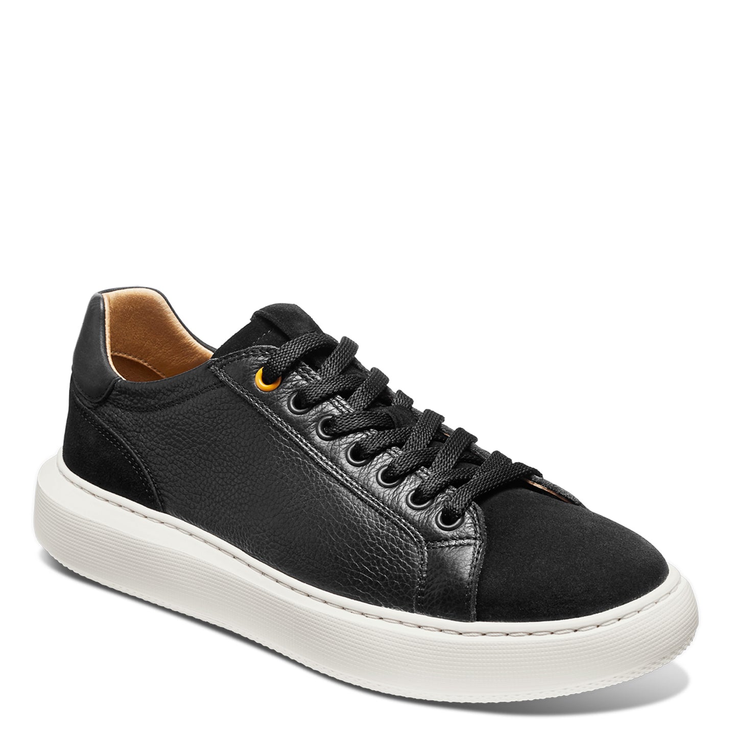 Peltz Shoes  Women's Samuel Hubbard Sunset Sneaker Black Leather W1650-048