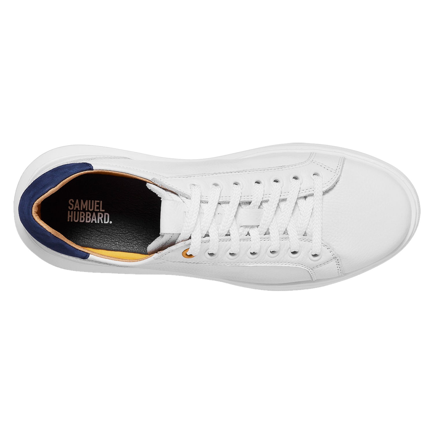 Peltz Shoes  Women's Samuel Hubbard Sunset Sneaker White Leather W1650-110
