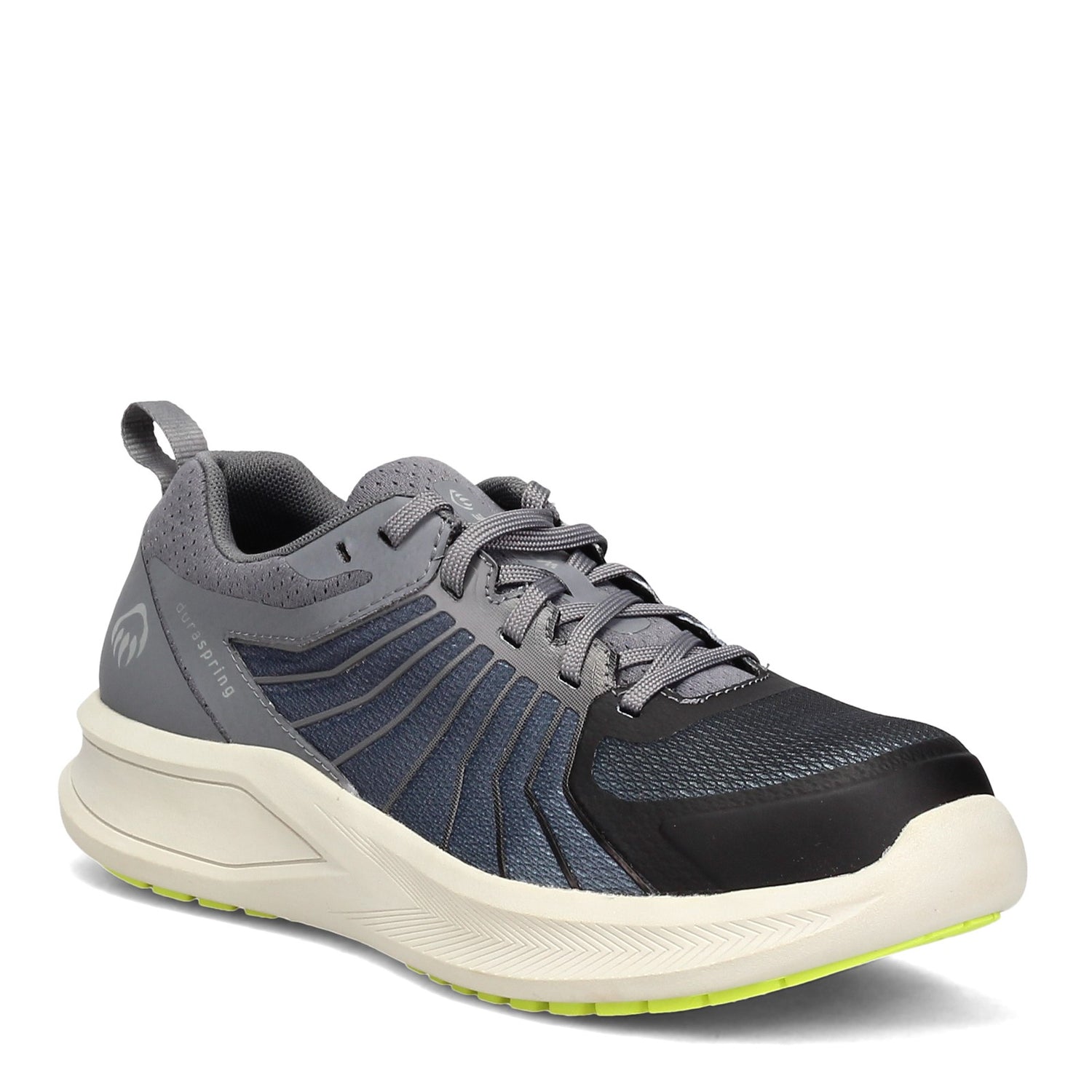 Peltz Shoes  Men's Wolverine Bolt Vent Durashocks Work Shoe BLACK / GRAY W211004