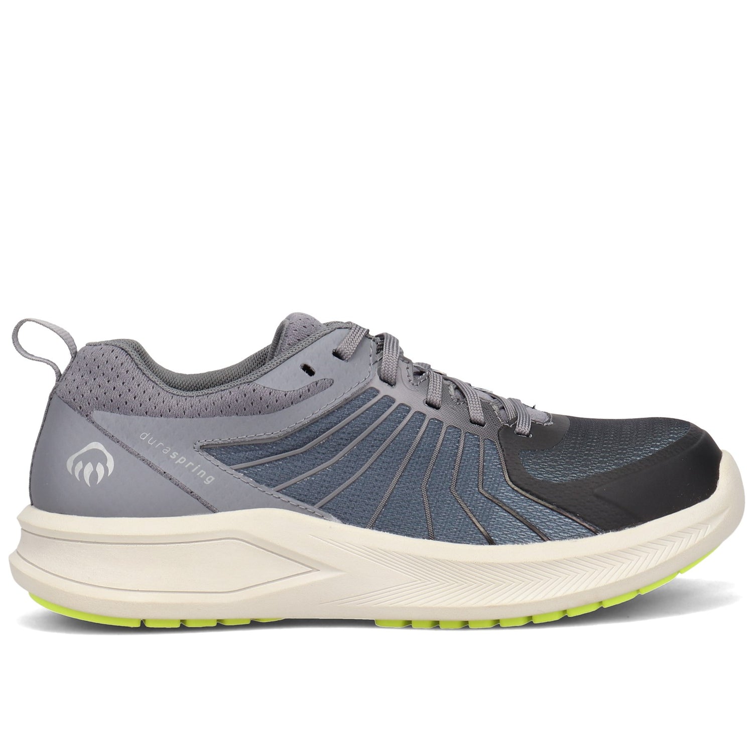 Peltz Shoes  Men's Wolverine Bolt Vent Durashocks Work Shoe BLACK / GRAY W211004