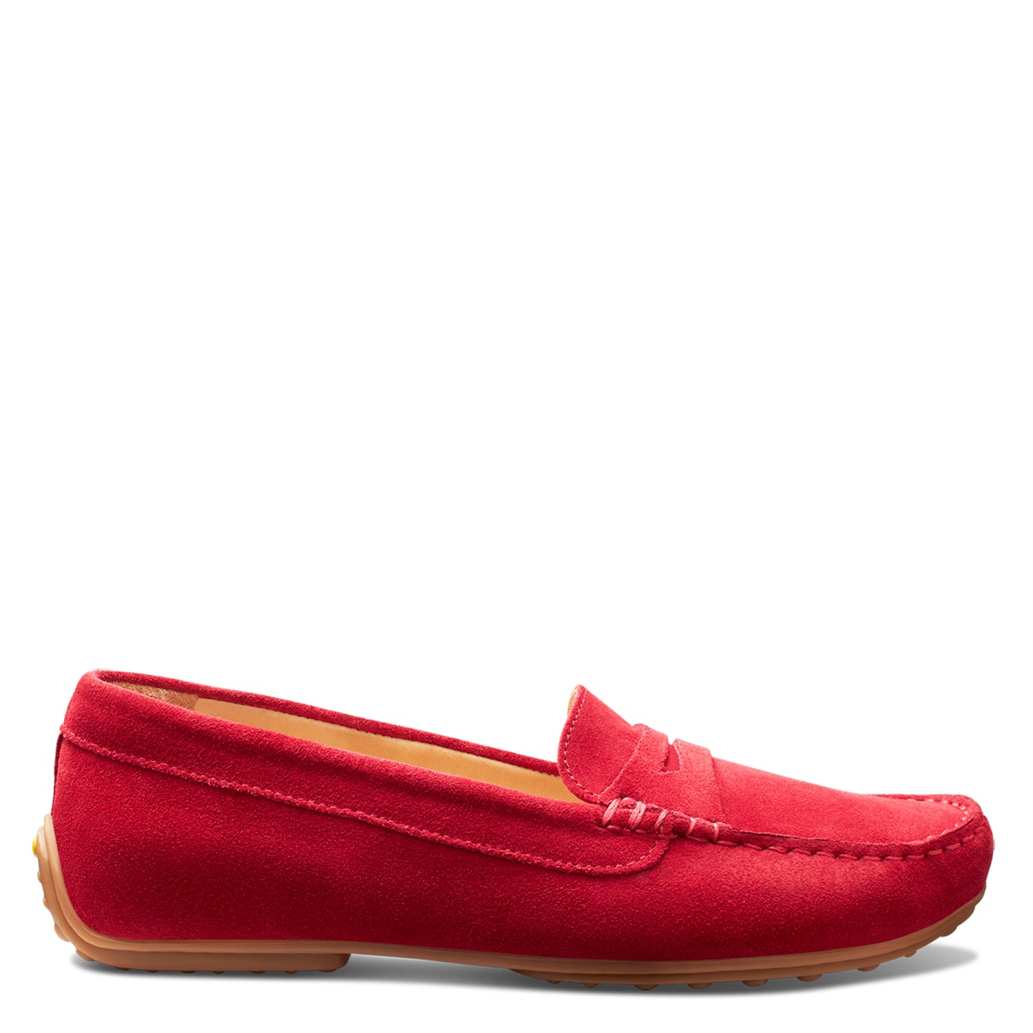 Peltz Shoes  Women's Samuel Hubbard Free Spirit Slip-On Red Suede W2111-412
