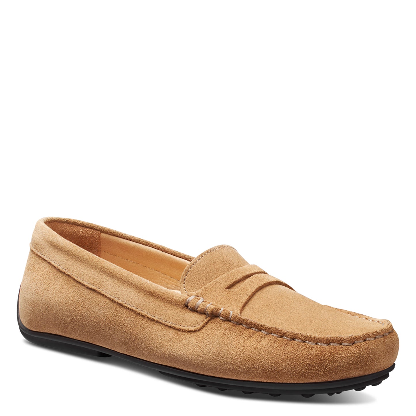 Peltz Shoes  Women's Samuel Hubbard Free Spirit Slip-On Hazelnut Suede W2111-414