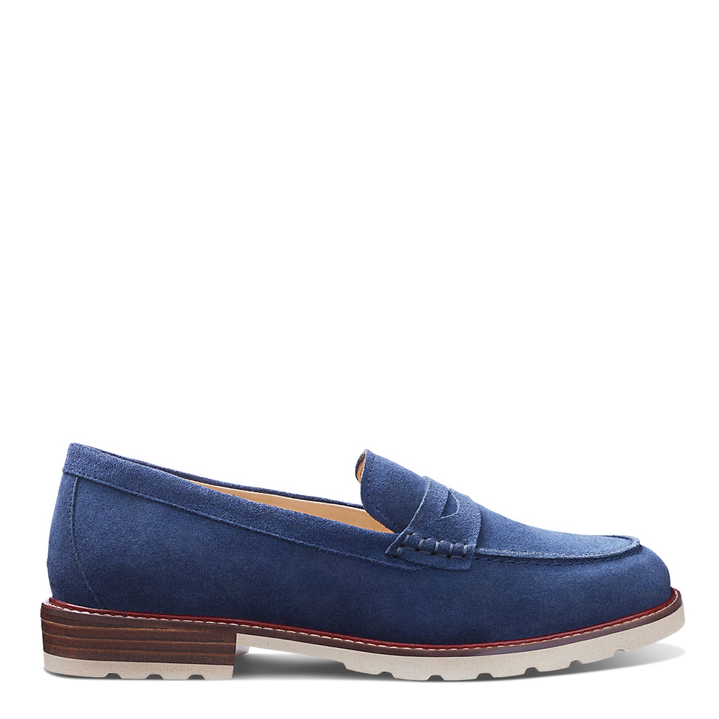 Peltz Shoes  Women's Samuel Hubbard Tailored Traveler Loafer NAVY W2200-606