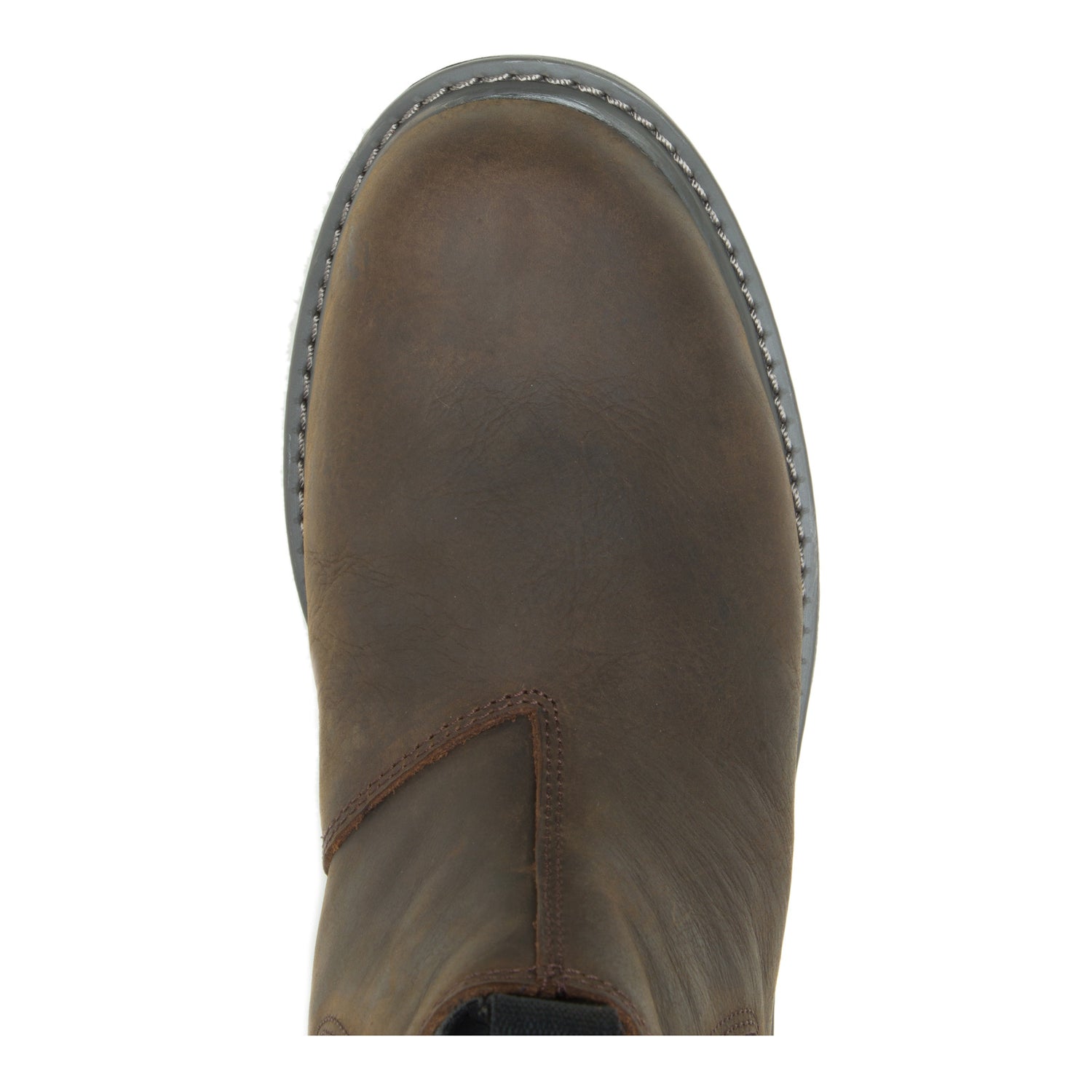 Peltz Shoes  Men's Wolverine Boots Floorhand Romeo Soft Toe Work Boot DARK BROWN W220030