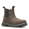 Peltz Shoes  Men's Wolverine Boots Floorhand Romeo Steel Toe Work Boot DARK BROWN W221018