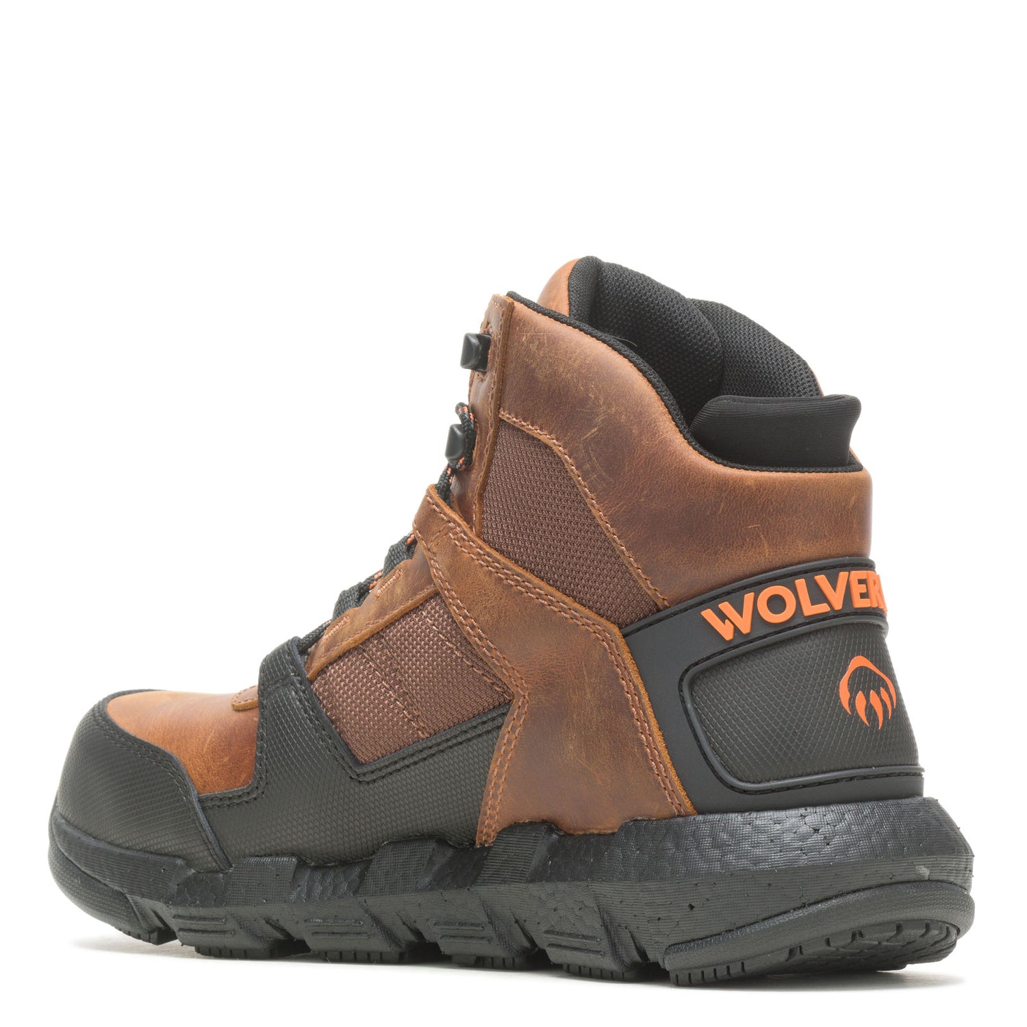 Peltz Shoes  Men's Wolverine Rev UltraSpring DuraShocks Vent Composite Toe Boot TOBACCO W221034
