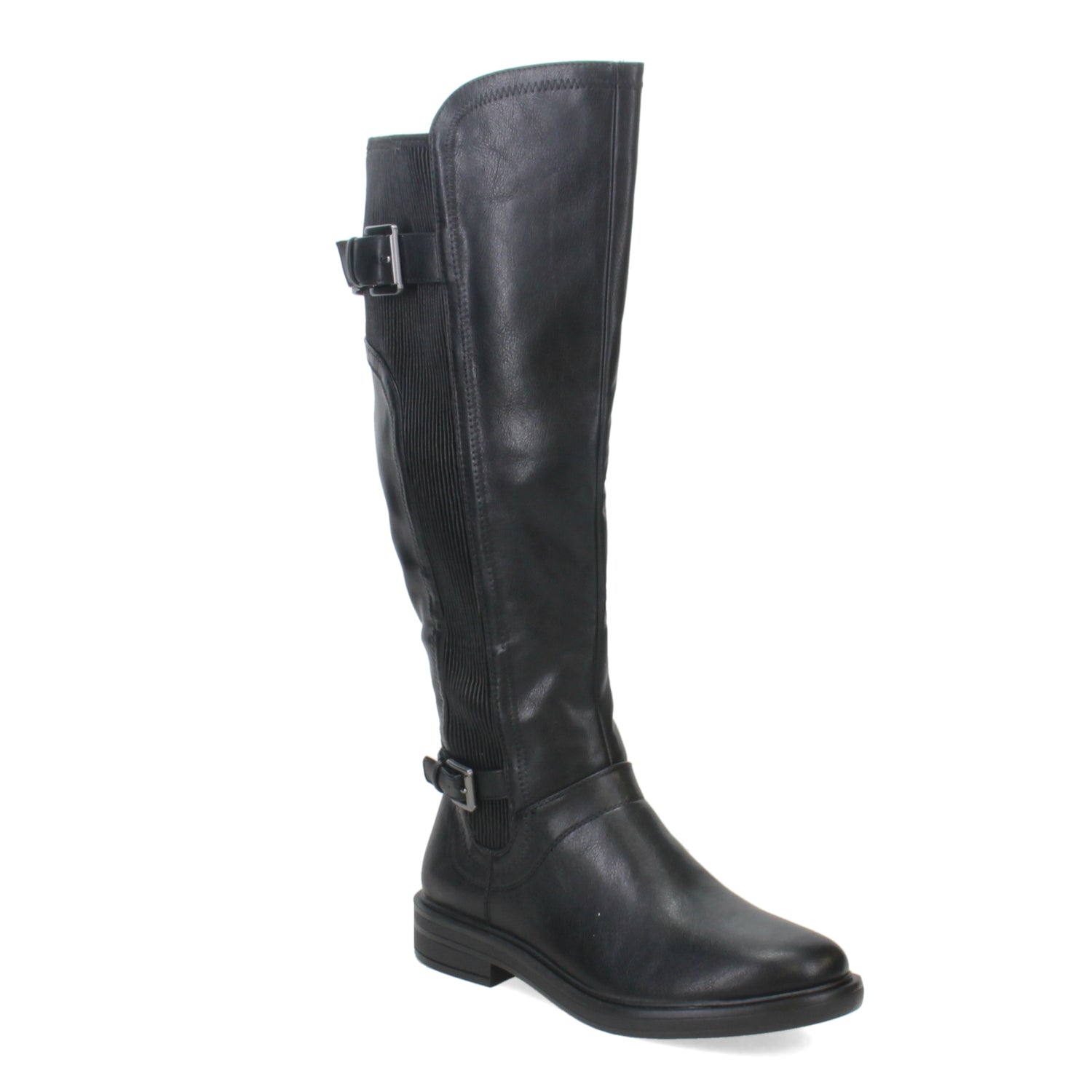 Peltz Shoes  Women's White Mountain Meditate Boot - Wide Calf BLACK W31662WC-001